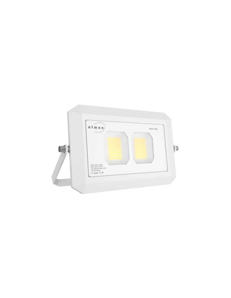 ΠΡΟΒΟΛΕΑΣ LED 100W SUPER SLIM ΛΕΥΚΟΣ ( ΣΕΙΡΑ Κ ) 4000Κ