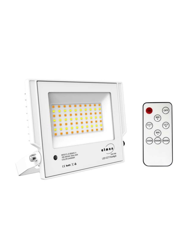 ΠΡΟΒΟΛΕΑΣ LED  SMD 50W CCT  4 ΣΕ 1