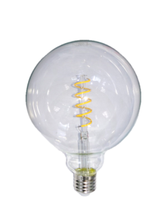 ΛΑΜΠΤΗΡAΣ LED FILAMENT SPIRAL ΔΙΑΦΑΝH   6W   E27 - G95