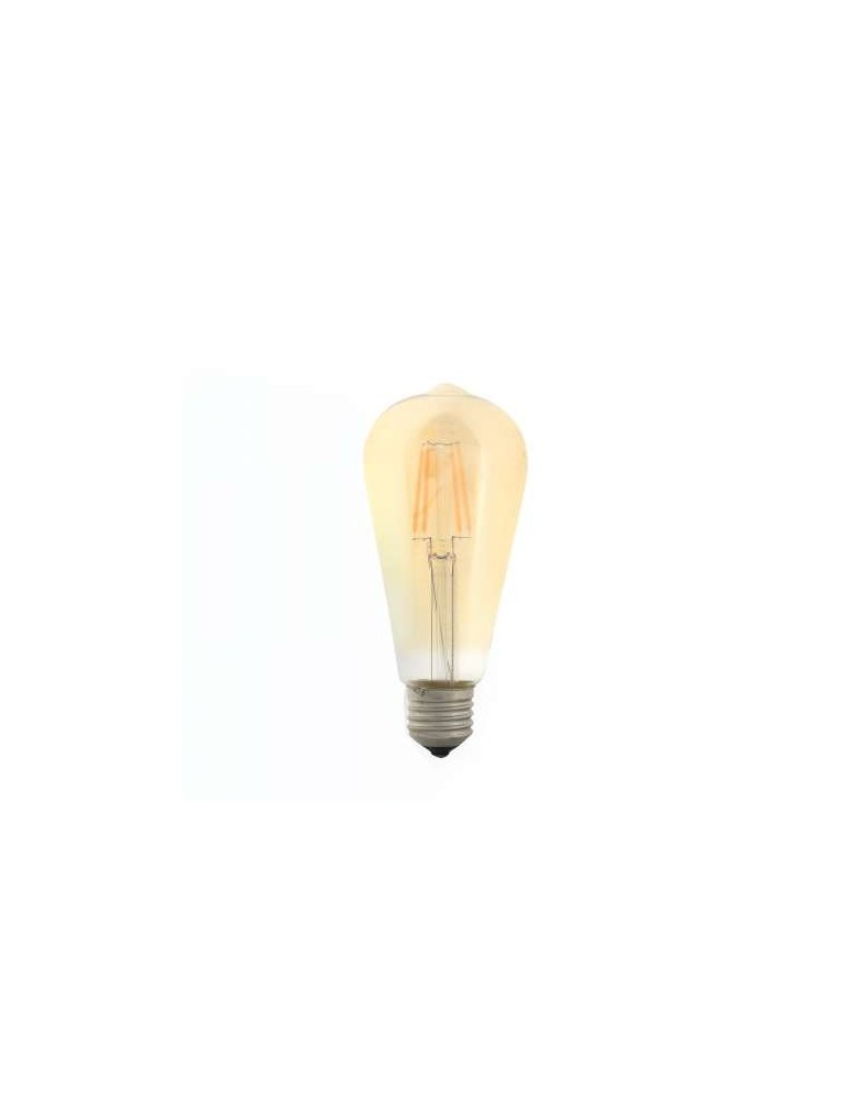 ΛΑΜΠΤΗΡAΣ LED FILAMENT DIMMABLE AMBER   4W   E27 - ST64