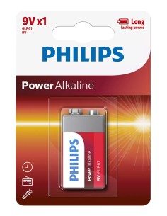 PHILIPS Power αλκαλικές μπαταρίες 6LR61P1B/10, 6LR61 9V,...