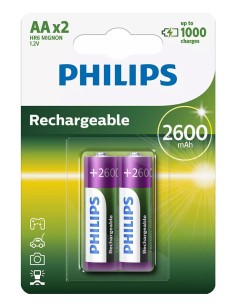 PHILIPS επαναφορτιζόμενη μπαταρία R6B2A260 2600mAh, AA...