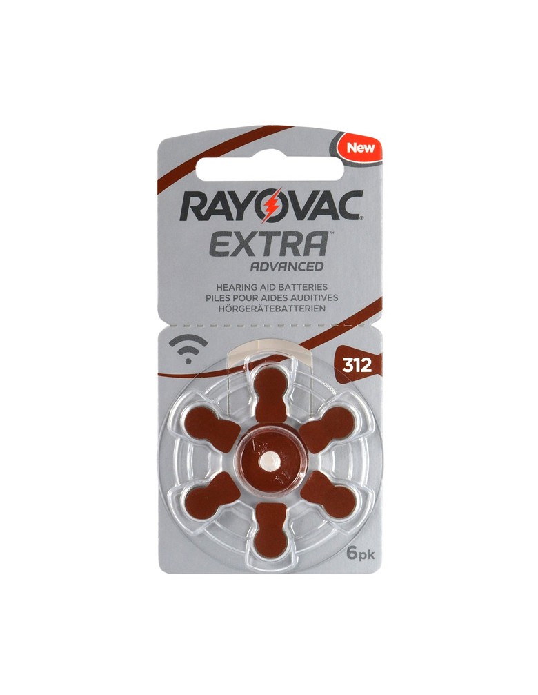 RAYOVAC μπαταρίες ακουστικών βαρηκοΐας 312MF, mercury free, 1.4V, 6τμχ