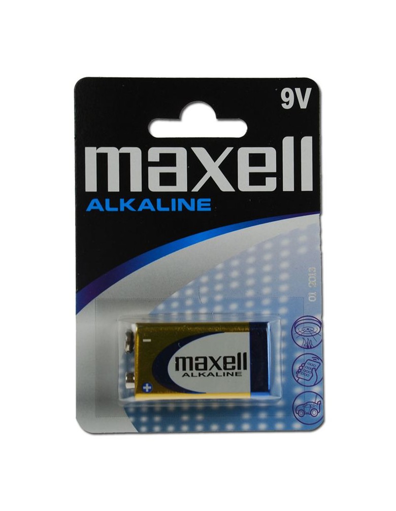 MAXELL αλκαλική μπαταρία 6LR61M/9V, 1τμχ