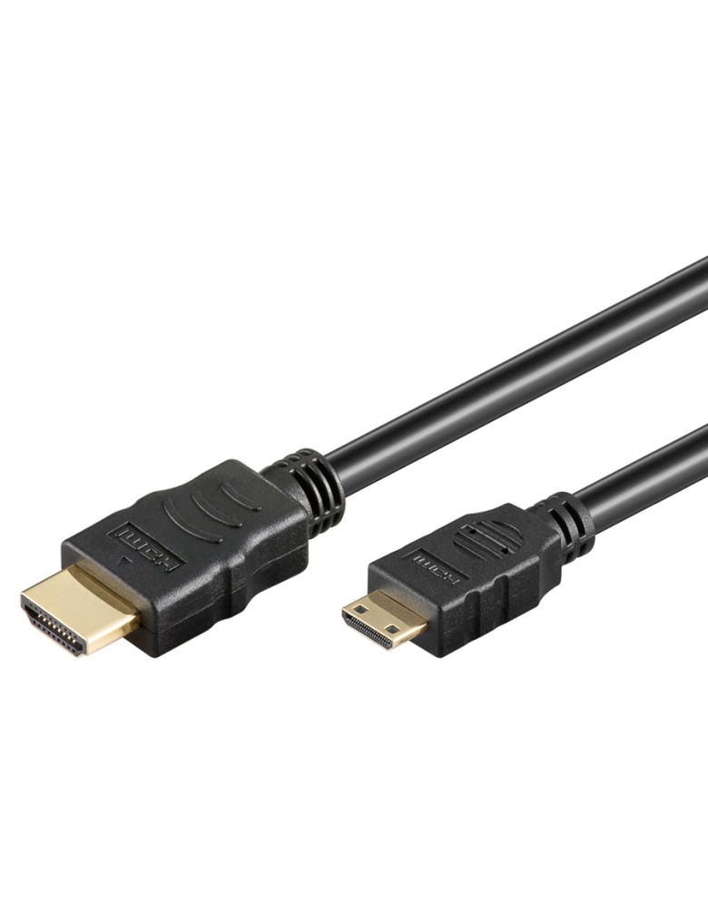 GOOBAY καλώδιο mini HDMI σε HDMI 31933 με Ethernet, 4K/30Hz, 3m, μαύρο