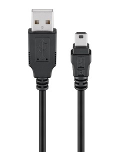 GOOBAY καλώδιο USB σε USB Mini 50767, 480Mbps, 1.8m, μαύρο