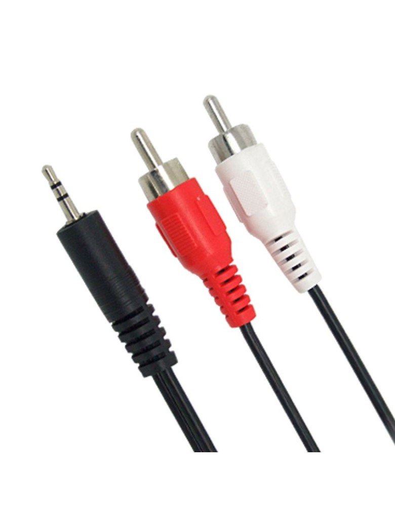 POWERTECH καλώδιο 3.5mm σε 2x RCA CAB-R007, 1.5m, μαύρο