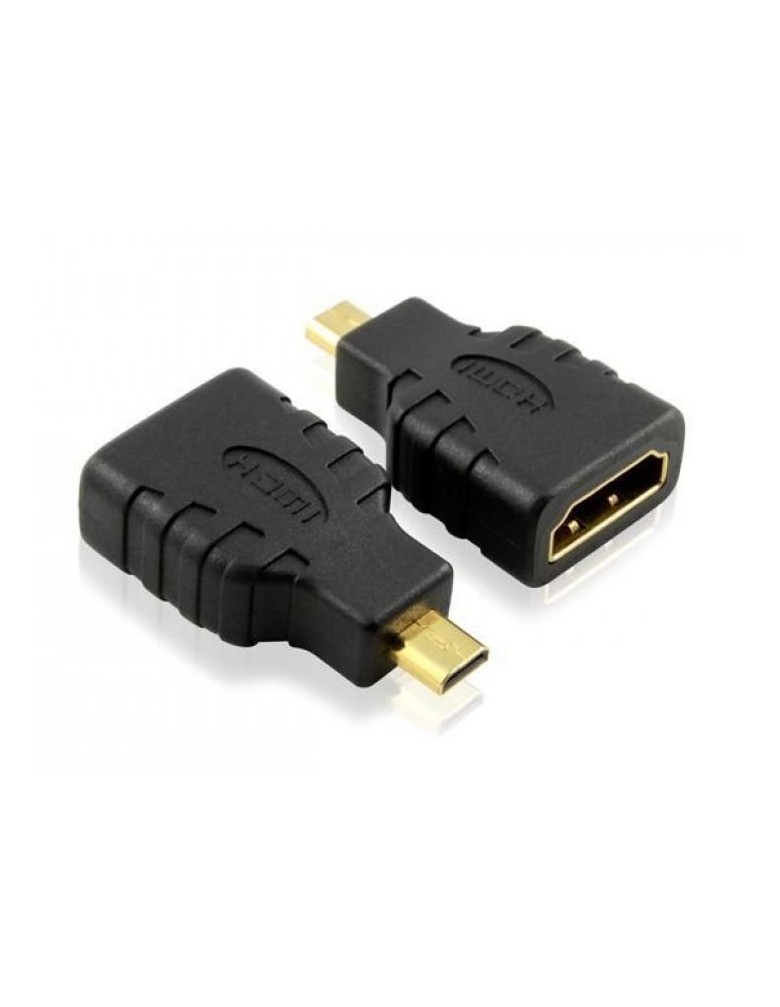 POWERTECH αντάπτορας HDMI θηλυκό σε HDMI Micro αρσενικό ADA-H002, μαύρος