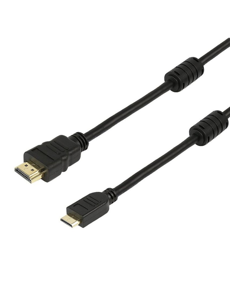 POWERTECH καλώδιο HDMI σε HDMI Mini CAB-H011, με Ethernet, 1.5m, μαύρο