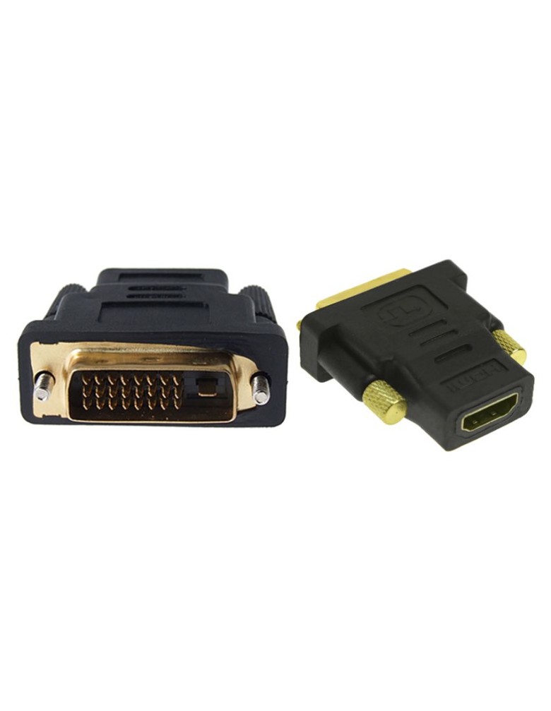 POWERTECH αντάπτορας HDMI θηλυκό σε DVI 24+1 αρσενικό ADA-H003, μαύρος