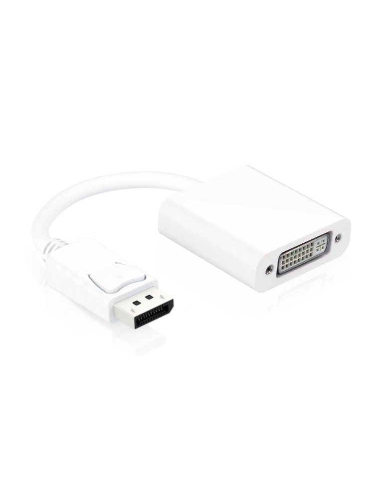 POWERTECH αντάπτορας DisplayPort σε DVI 24+5 CAB-DP005, 0.20m, λευκός