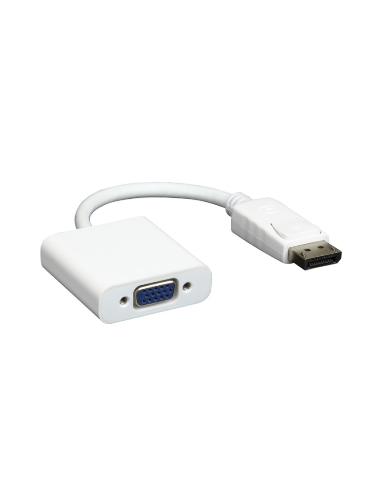 POWERTECH αντάπτορας DisplayPort σε VGA CAB-DP006, 0.20m, λευκός