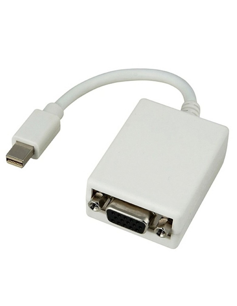 POWERTECH αντάπτορας mini DisplayPort σε VGA CAB-DP015, 0.20m, λευκός