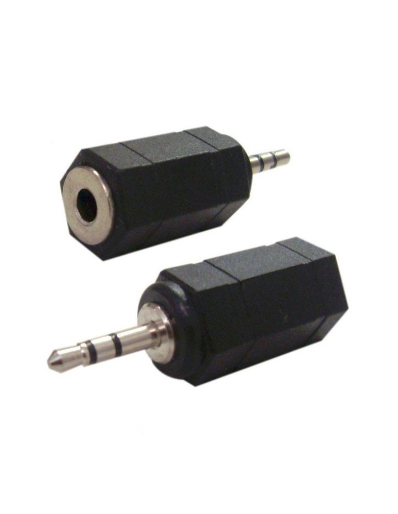 POWERTECH αντάπτορας 2.5mm σε 3.5mm CAB-J014, μαύρος, 5τμχ