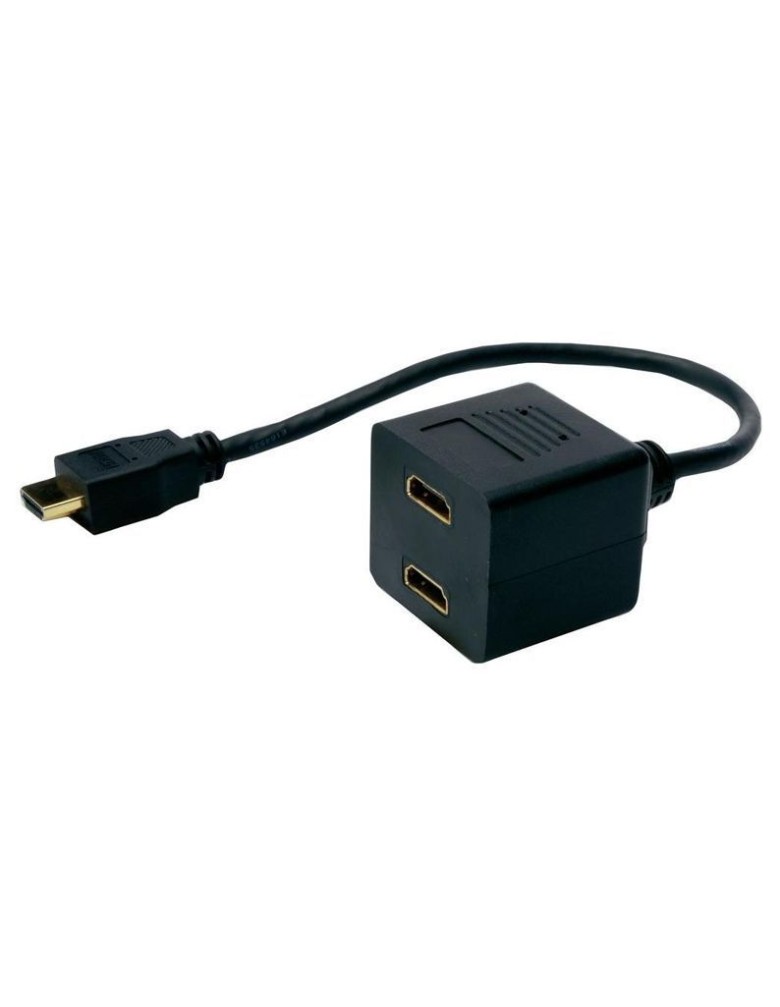 POWERTECH HDMI splitter CAB-H053, 2 σε 1, μαύρο