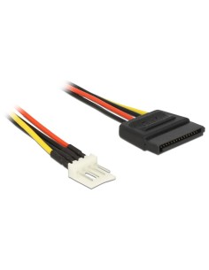 DELOCK καλώδιο ρεύματος 4pin floppy σε SATA 83918, 0.15m