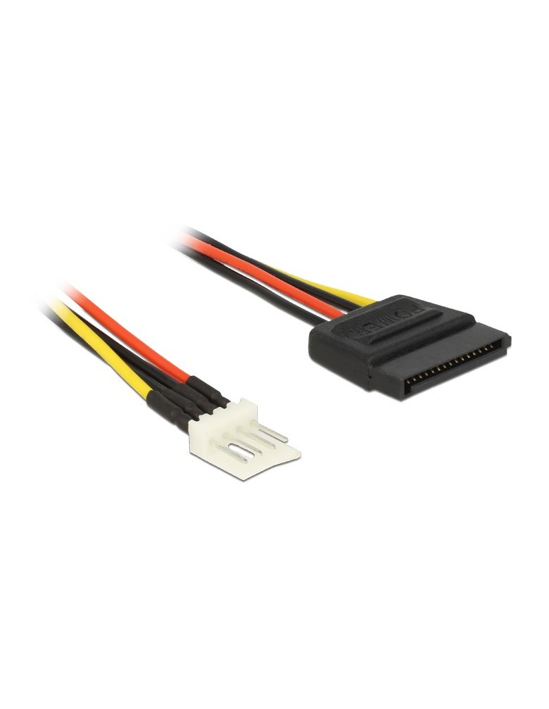 DELOCK καλώδιο ρεύματος 4pin floppy σε SATA 83918, 0.15m