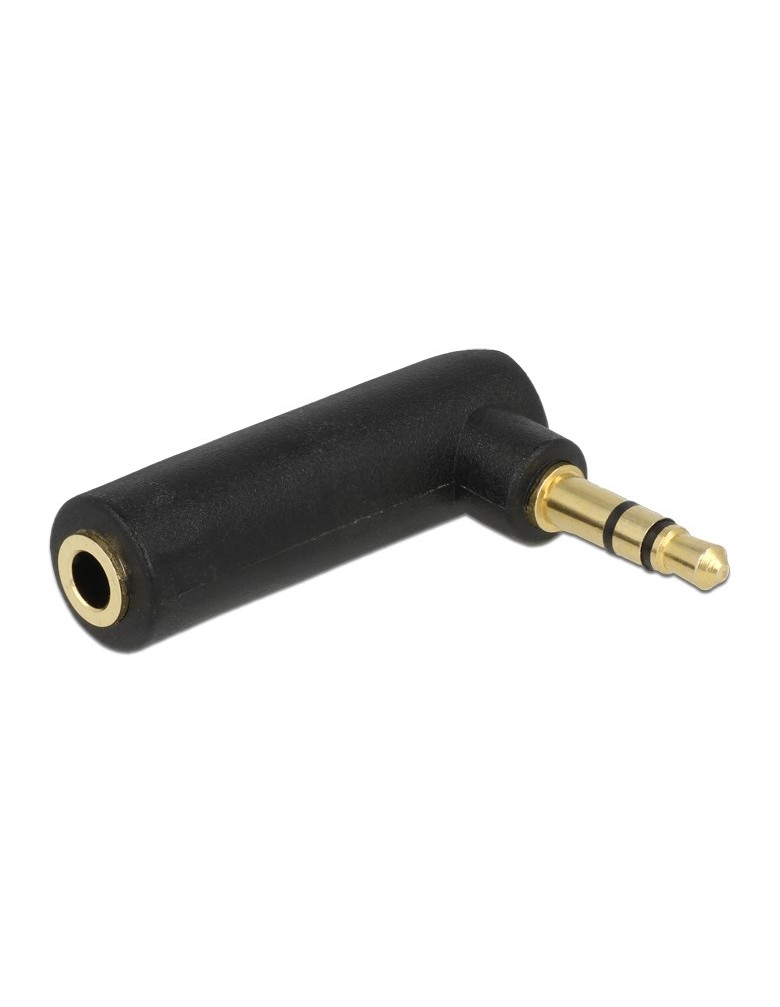 DELOCK αντάπτορας 3.5mm αρσενικό σε 3.5mm θηλυκό 65364, 3pin, γωνιακός