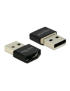 DELOCK αντάπτορας USB σε HDMI-A θηλυκό 65680, μαύρος