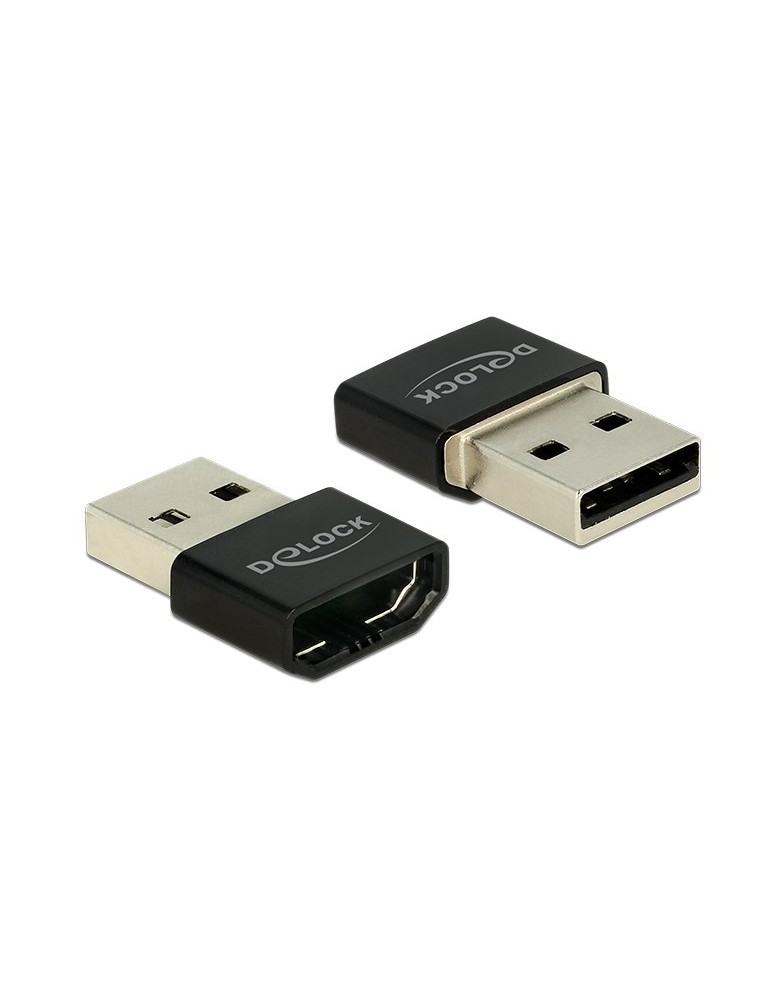 DELOCK αντάπτορας USB σε HDMI-A θηλυκό 65680, μαύρος