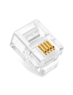 POWERTECH Plug Γραμμής Τηλεφώνου RJ11 6p4c, 100τεμ