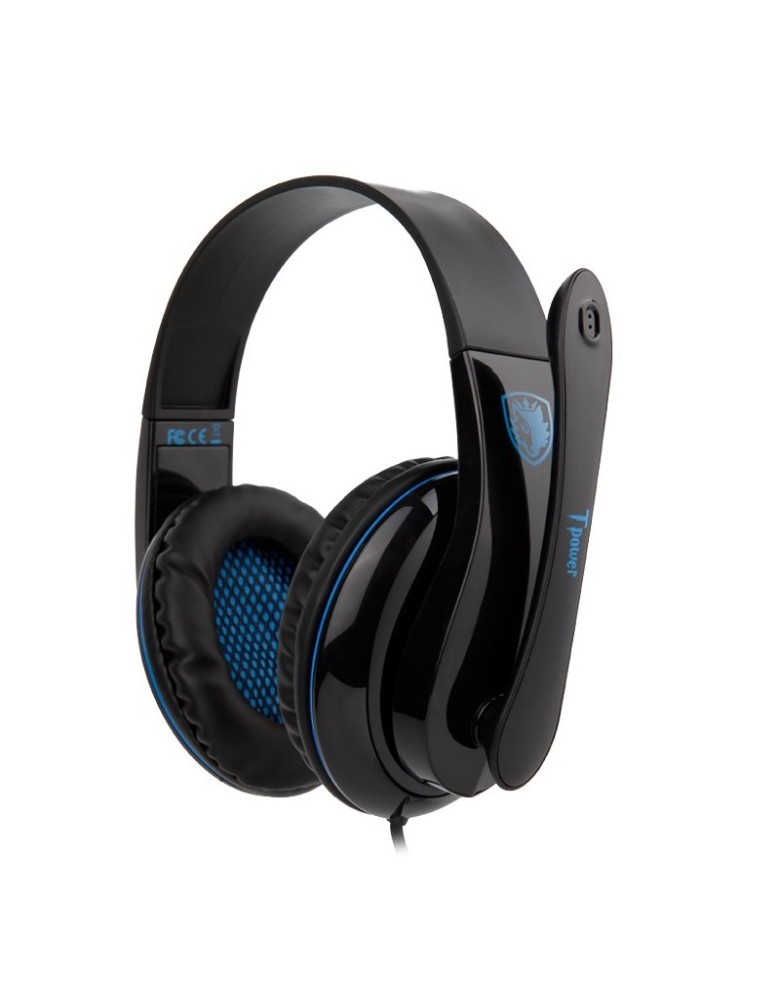 SADES Gaming headset Tpower με 40mm ακουστικά, Blue