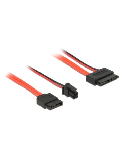 DELOCK καλώδιο SATA 6Gb/s 7pin + 4pin σε SATA 13pin...