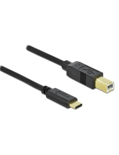 DELOCK καλώδιο USB-C σε USB Type B 83328, 0.5m, μαύρο