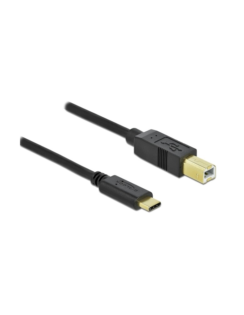 DELOCK καλώδιο USB-C σε USB Type B 83328, 0.5m, μαύρο