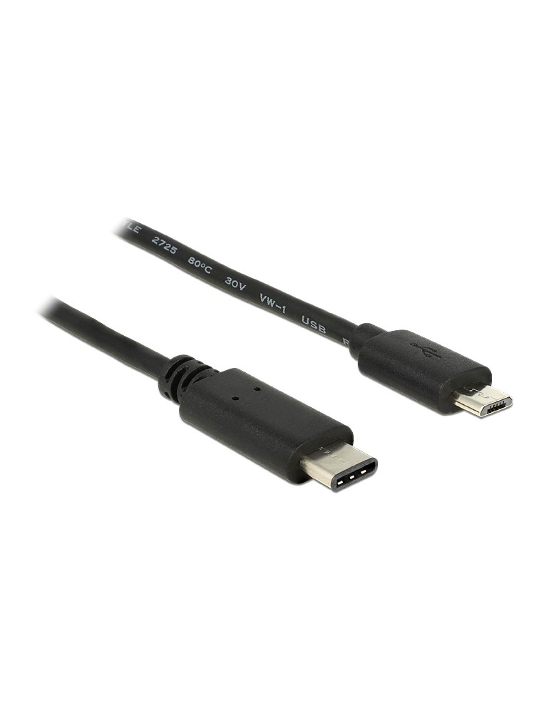 POWERTECH Καλώδιο USB Type-C σε USB Micro CAB-UC011, 1m, μαύρο