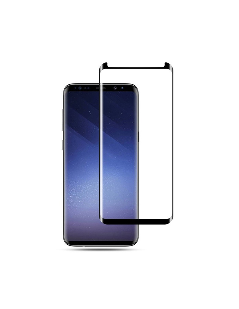 POWERTECH Tempered Glass 3D, Mini, Full glue, για Samsung S9, Black