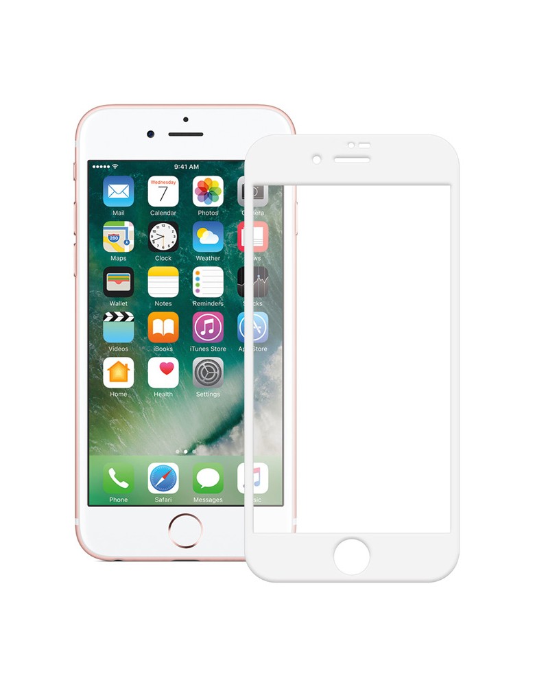 POWERTECH Tempered Glass 5D Full Glue για iPhone 7, White