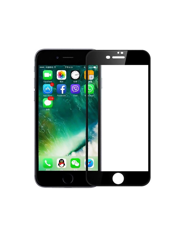 POWERTECH Tempered Glass 5D Full Glue TGC-0233 για iPhone 7 Plus, μαύρο