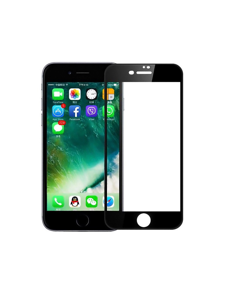 POWERTECH Tempered Glass 5D Full Glue για iPhone 8 Plus, Black