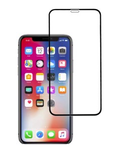 POWERTECH Tempered Glass 5D, Full Glue, για iPhone XR, μαύρο