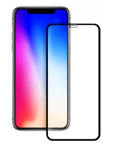 POWERTECH Tempered Glass 5D Full Glue για iPhone XS, Black