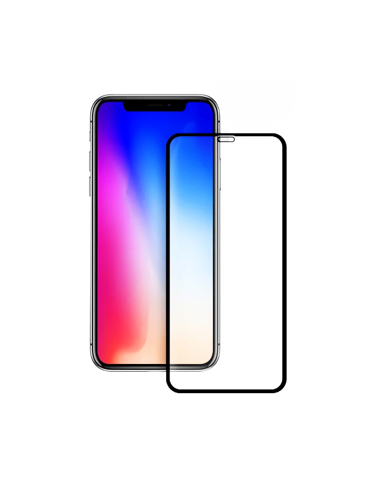 POWERTECH Tempered Glass 5D Full Glue για iPhone XS, Black