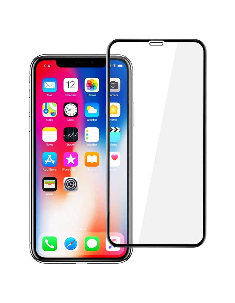 POWERTECH Tempered Glass 5D Full Glue για iPhone XS Max, Black