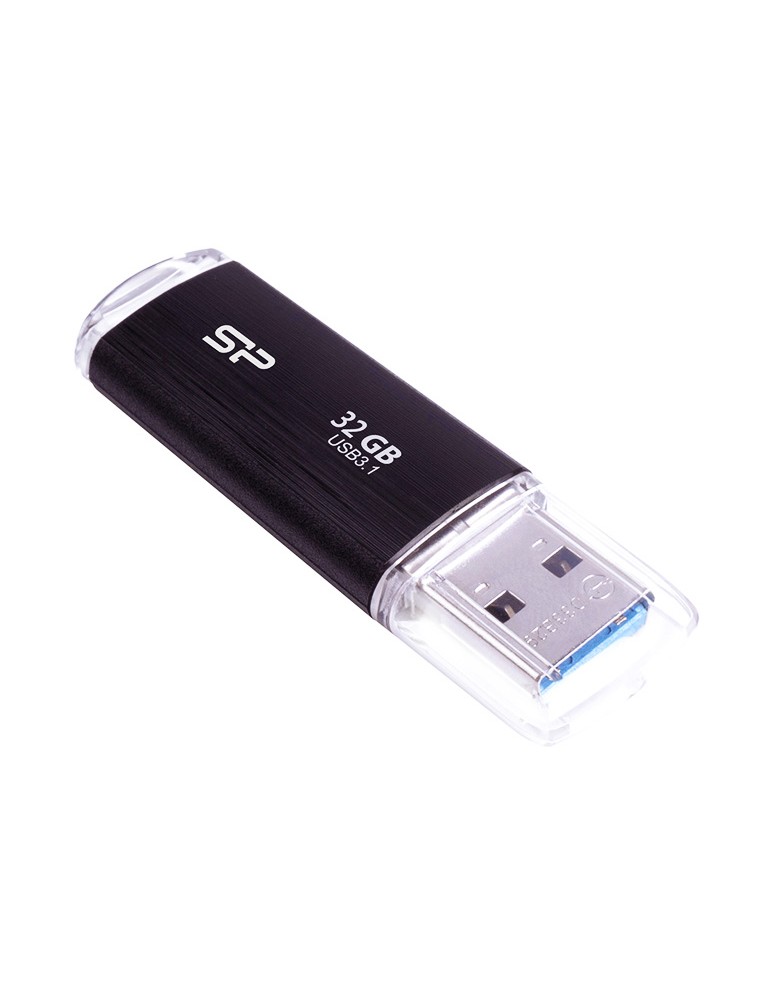 SILICON POWER USB Flash Drive Blaze B02, 32GB, USB 3.2, μαύρο