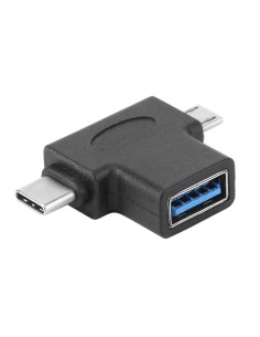 POWERTECH αντάπτορας USB σε USB-C & Micro USB CAB-U117,...