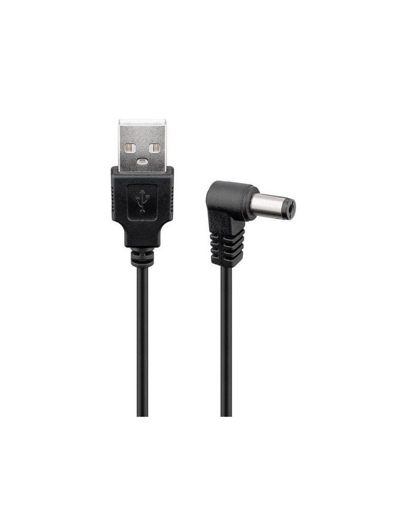 POWERTECH καλώδιο USB σε DC 5.5x2.1mm CAB-U120, copper, 1.5m, μαύρο