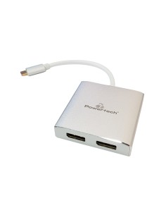 POWERTECH αντάπτορας USB-C σε 2x DisplayPort CAB-UC034,...