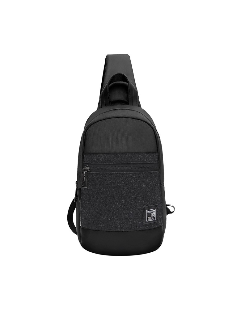 ARCTIC HUNTER τσάντα Crossbody XB0060 με θήκη tablet, αδιάβροχη, μαύρη