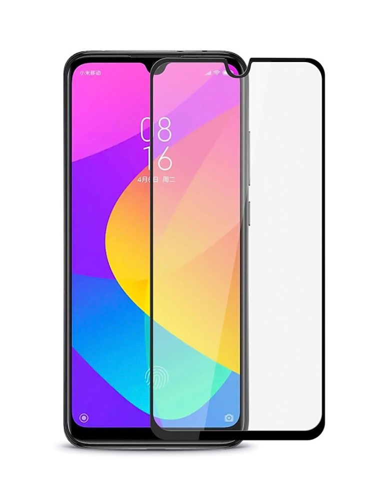 POWERTECH Tempered Glass 5D, Full Glue, Xiaomi Mi A3, μαύρο