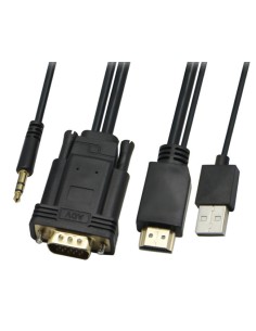 POWERTECH καλώδιο HDMI & USB σε VGA & 3.5mm CAB-H111,...