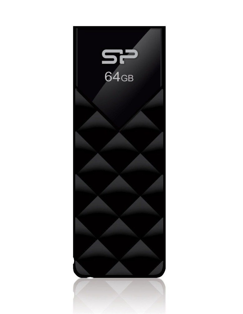 SILICON POWER USB Flash Ultima U03, 64GB, USB 2.0, μαύρο