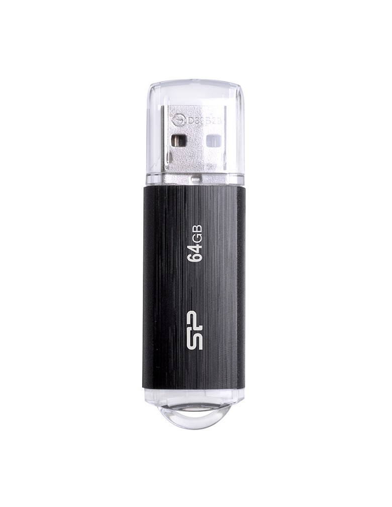 SILICON POWER USB Flash Drive Ultima U02, 64GB, USB 2.0, μαύρο