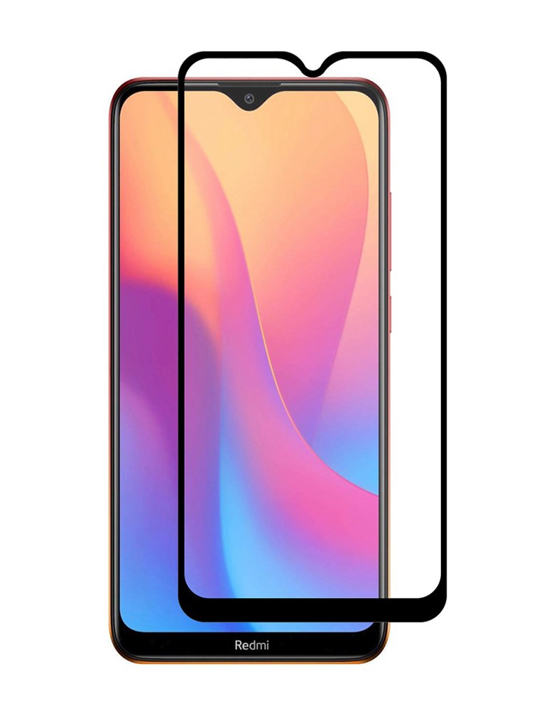 POWERTECH Tempered Glass 5D, Full Glue, Xiaomi Redmi 8A, μαύρο