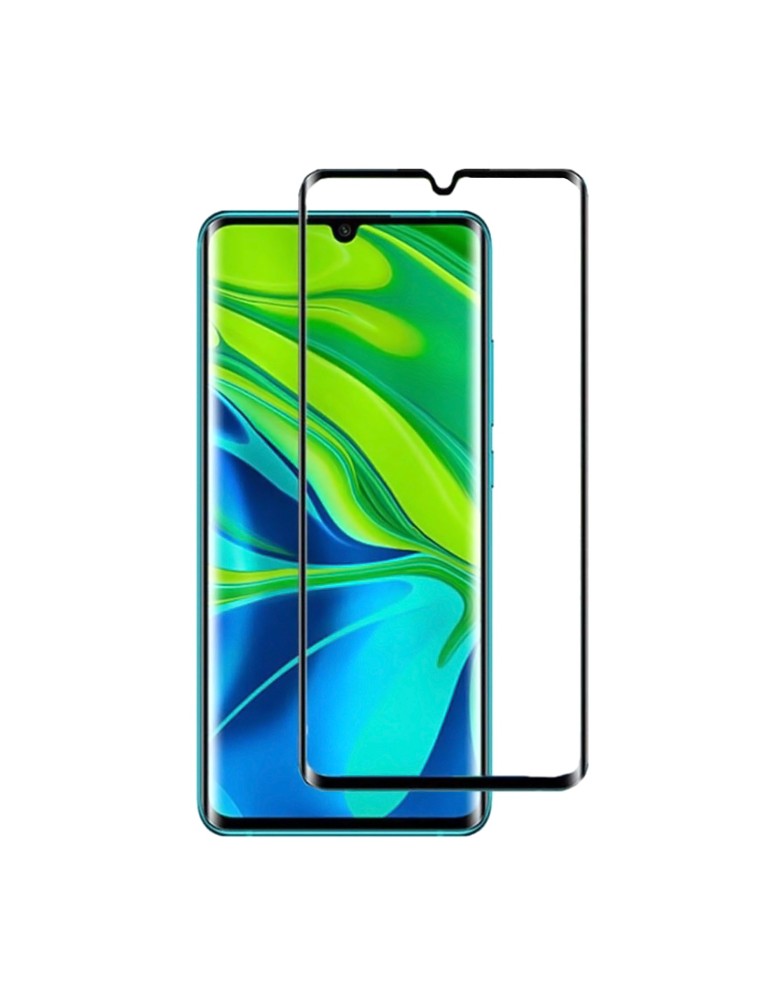 POWERTECH Tempered Glass 3D, Full Glue, Xiaomi Mi Note 10/10 Pro, μαύρο