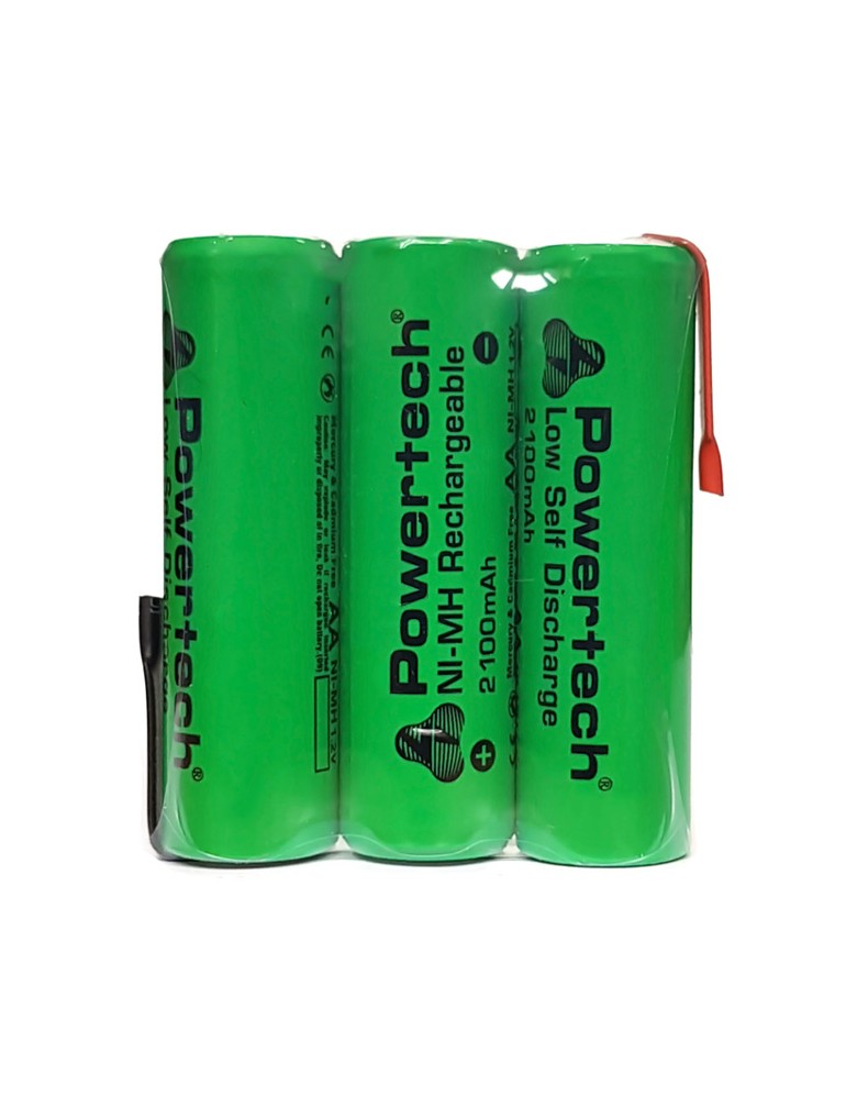 POWERTECH επαναφορτιζόμενη μπαταρία PT-793 2100mAh, AΑ HR6, 3τμχ